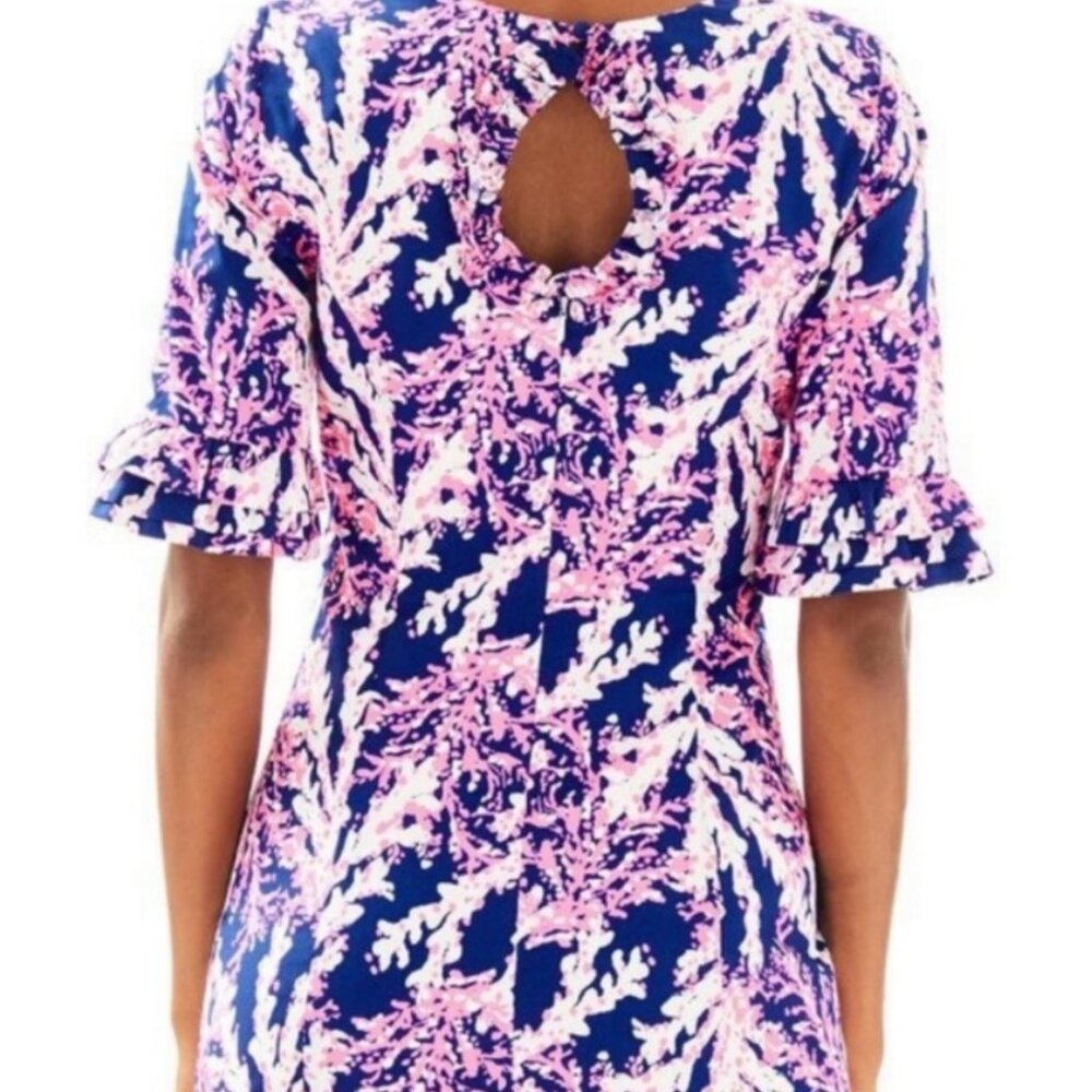Lilly Pulitzer Fiesta Stretch Keyhole Back Dress Size 14 - Picture 2 of 8